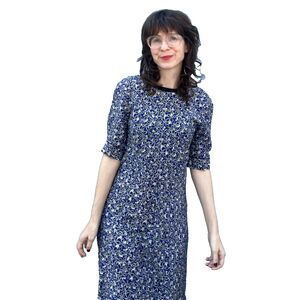 MARNI Dress Summer Edition 2013 Blue Size Small Size 40 US S/M 100% Silk